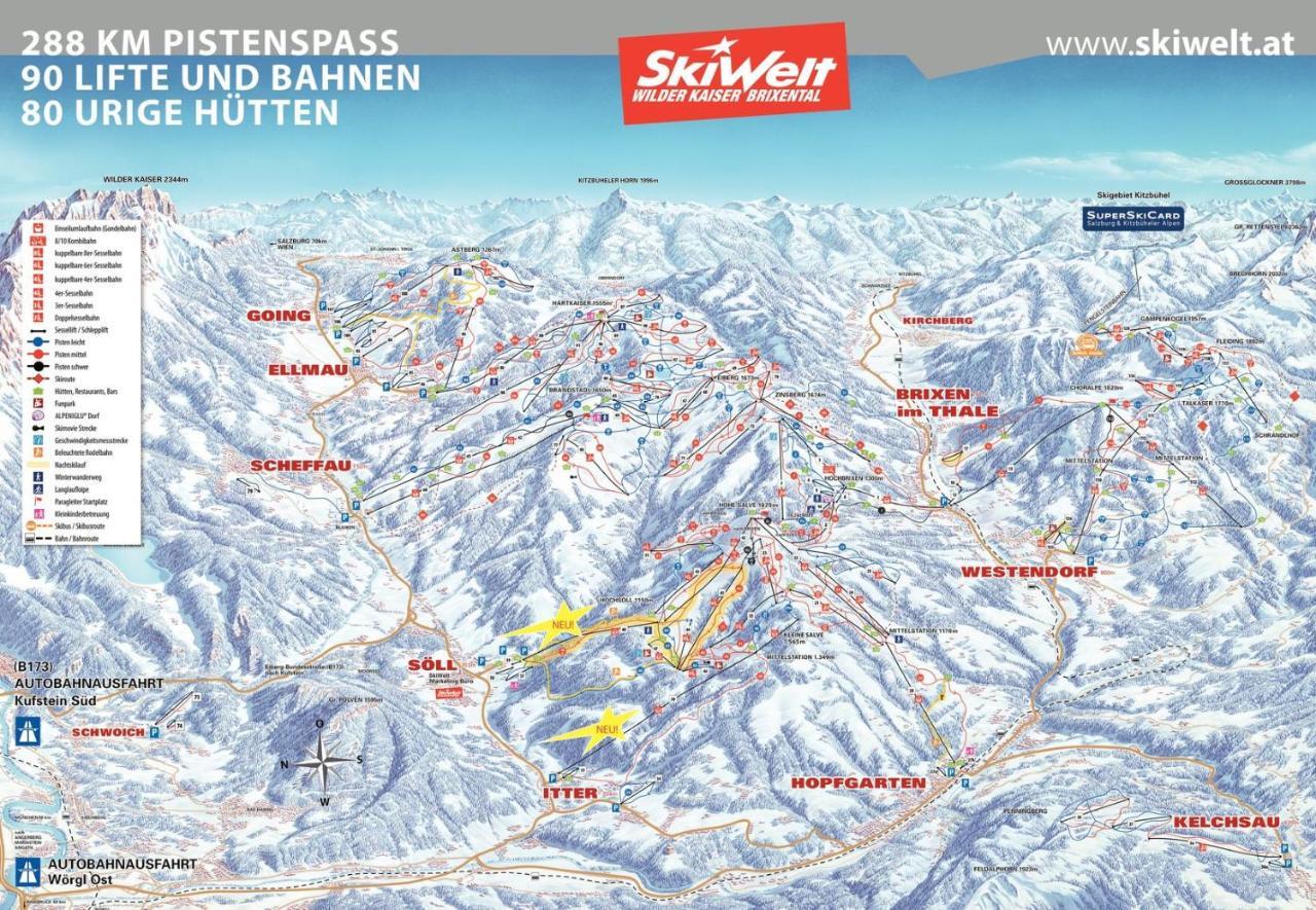 Апартаменты Ambiento Tirol Кирхбихль Экстерьер фото